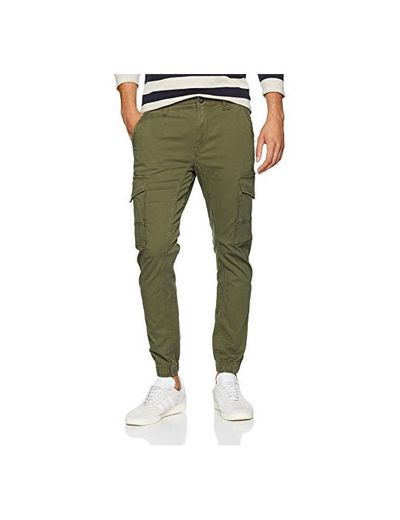 JACK & JONES Jjipaul Jjflake AKM 542 Olive Night Noos Pantalones, Verde,