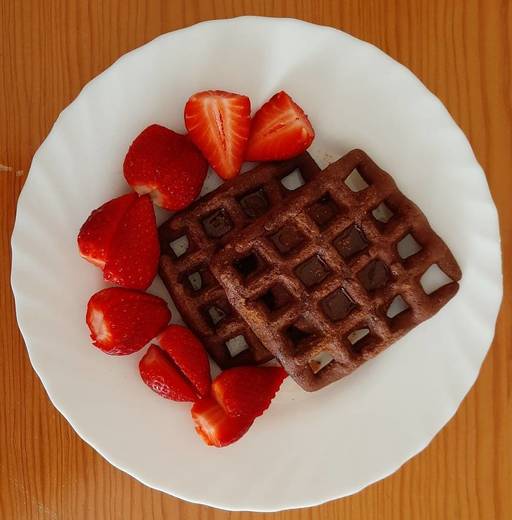 Waffles de cacau