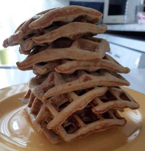 Waffles de amêndoa 