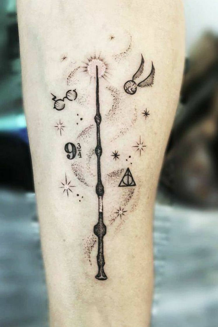 Moda Tatuagem Harry Potter