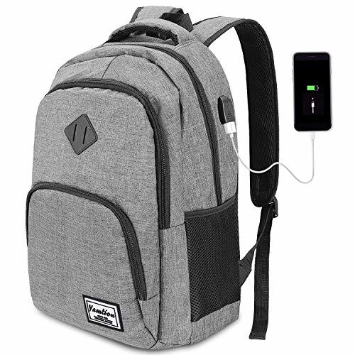 Electrónica YAMTION Mochila para Ordenador Mochila Hombre con USB Puerto de Carga para