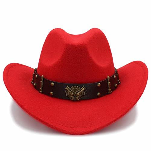 Elemento de la categoría hogar N/R Wome Men Chapeu de Lana Negra Western Cowboy Hat Gentleman Jazz