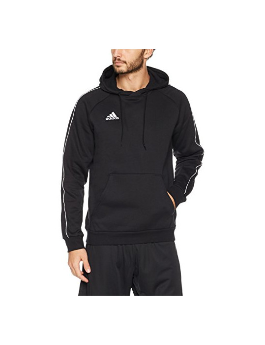 Social adidas Core18 Hoody Sudadera con Capucha, Hombre, Negro