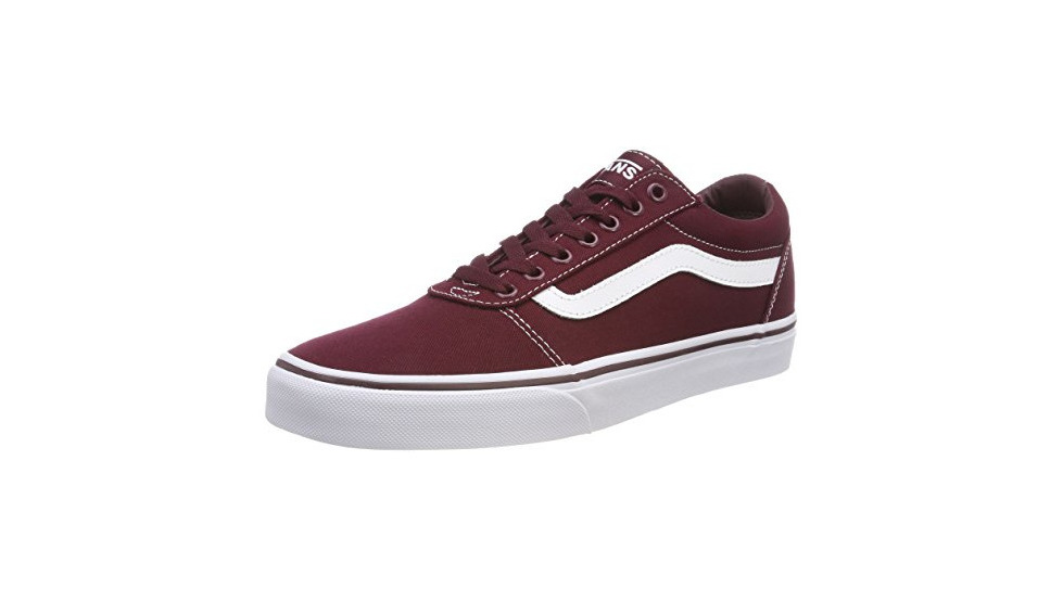 Moda Vans Ward Canvas, Zapatillas para Hombre Rojo