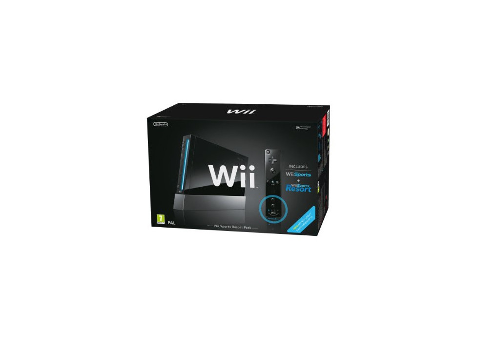 Electrónica Nintendo Wii (Black) with Wii Sports