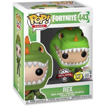 Moda Fortnite - Rex Glow in The Dark - Figura Funko POP