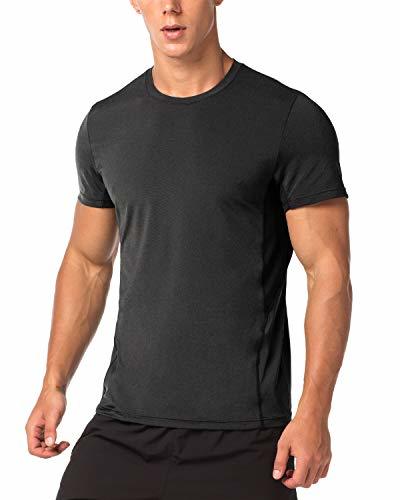 Fashion LAPASA Camiseta Deportiva Hombre de Manga Corta Transpirable y Secado Rápido con