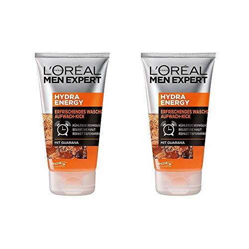 Beauty Gel de lavado L'Oréal Men Expert Hydra Energy sin jabón, con vitamina