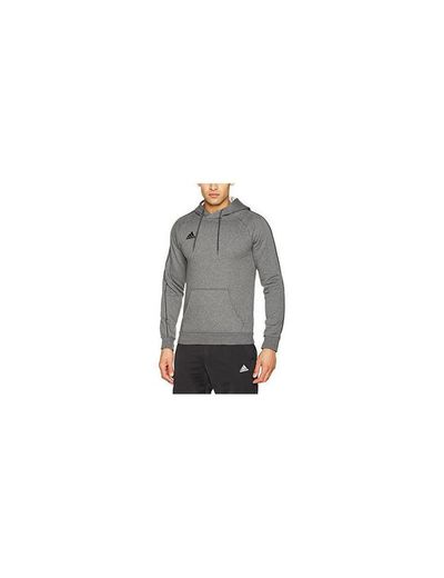 Adidas Core18 Hoody Sudadera con Capucha, Hombre, Gris