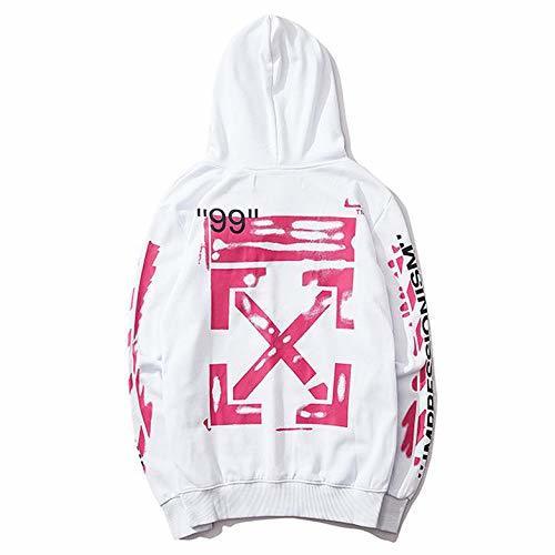 Moda YX Hoodie Off con Capucha Delgada Flecha Doodle Europeo Y Americano De