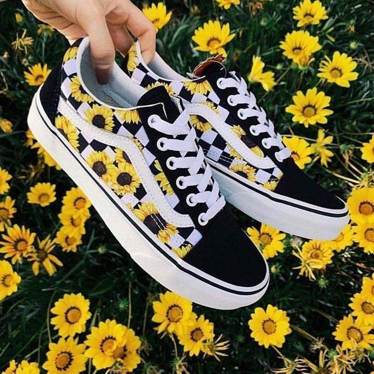 Social Vans xadrez com 🌻
