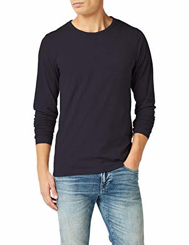 Lugares JACK & JONES Basic O-Neck tee L/S Noos Camiseta, Azul