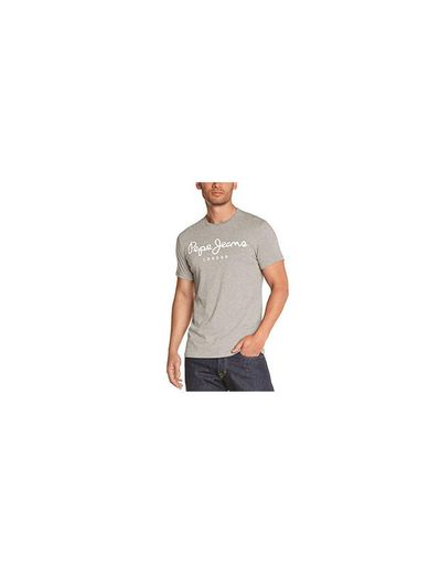 Pepe Jeans Original Stretch, Camiseta para Hombre, Gris