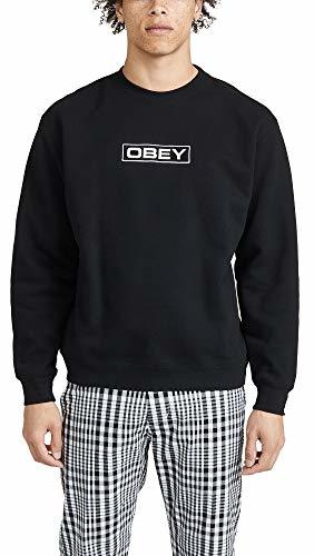 Product Obey Felpa UOMO Enigma Crew 112480057.BLK