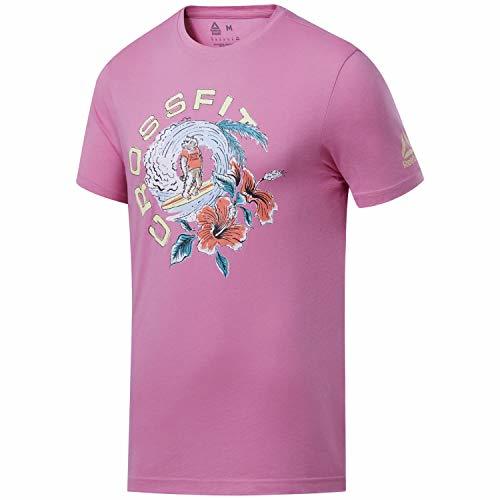 Product Reebok CF Surfing Bear Graphic Sr Camiseta de Manga Corta, Hombre, Rosa