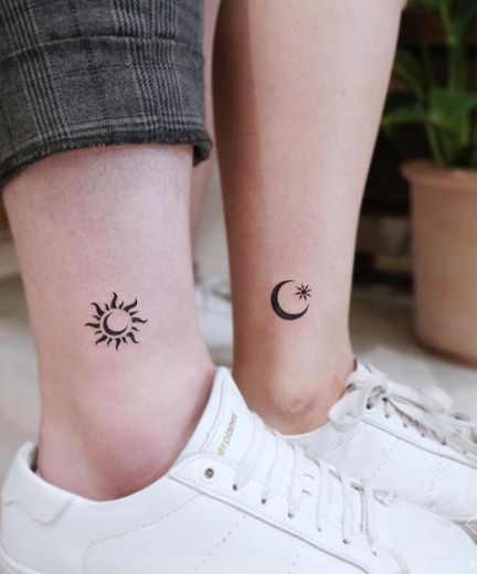 Tattoo amistad (luna-sol)