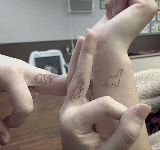 Tattoo amigos (dinosaurios adorables)