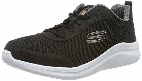 Social Skechers Ultra Flex 2.0, Zapatillas para Mujer, Negro