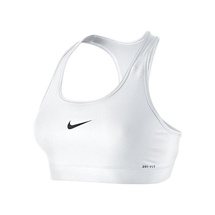 Fitness Nike Sport-BH Pro Victory Compression, Sujetador deportivo para mujer, Blanco