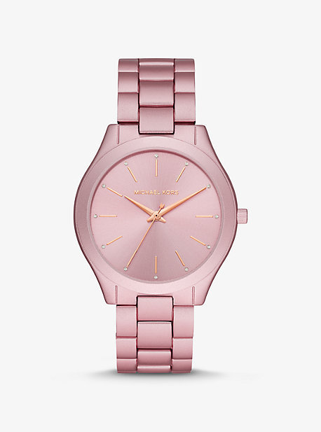 Producto Oversized Slim Runway Pink-Tone Aluminum Watch