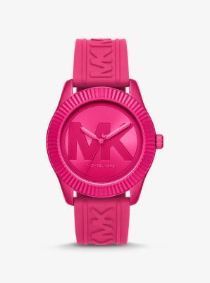 Producto Oversized Maddye Pink-Tone and Silicone Watch