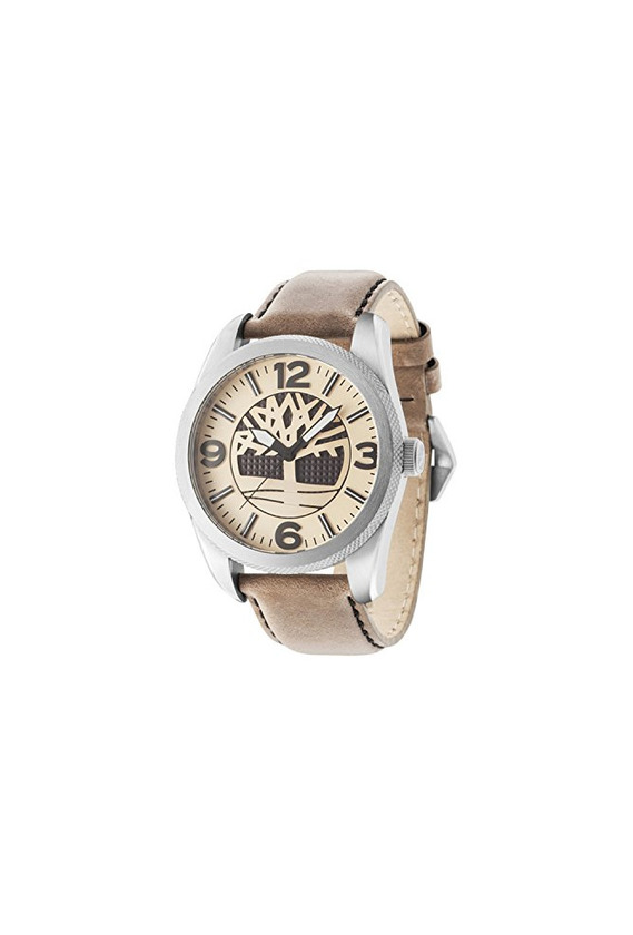 Moda Timberland Bolton Reloj para Hombre Analógico de Cuarzo con Brazalete de Piel