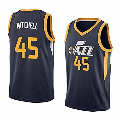 Camiseta para hombre de la NBA Donovan Mitchell # 45 Camiseta cómoda