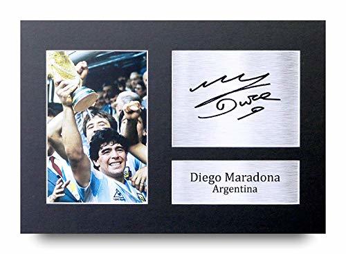 Product HWC Trading Diego Maradona A4 Sin Marco Regalo De Visualización De Fotos