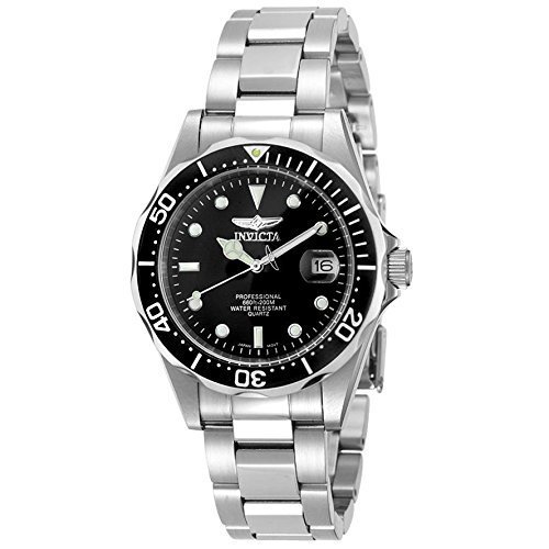 Social Invicta 8932 Pro Diver Reloj Unisex acero inoxidable Cuarzo Esfera negro