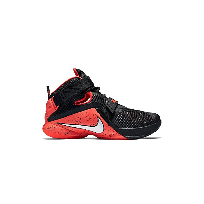 Fashion Nike Zapatillas Abotinadas Lebron Soldier IX PRM Negro/Rojo EU 46