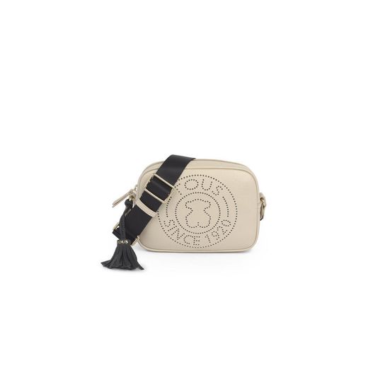 SMALL LEATHER BEIGE LEISSA CROSSBODY BAG