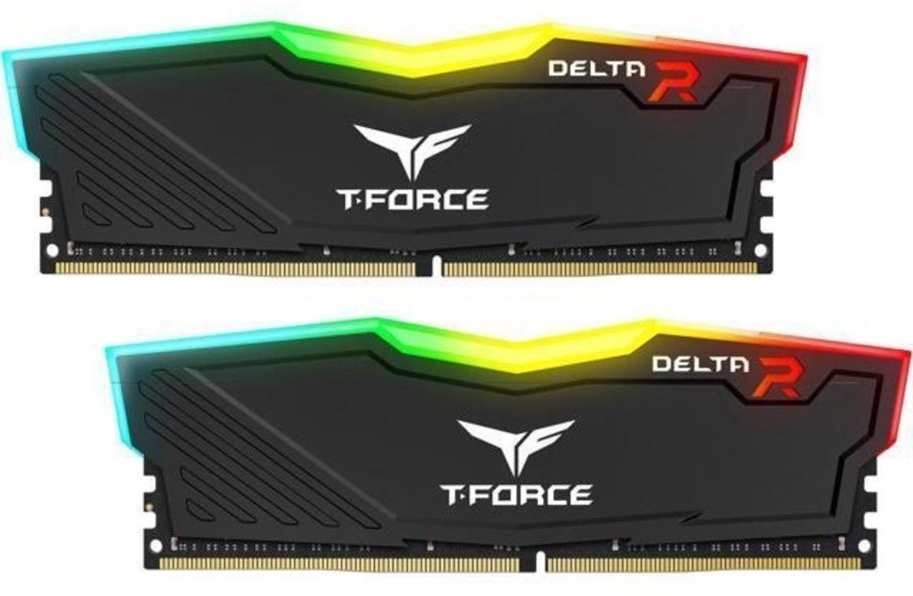 Fashion Team Group Kit 16GB (2 x 8GB) DDR4 3000MHz Delta Preto RGB C