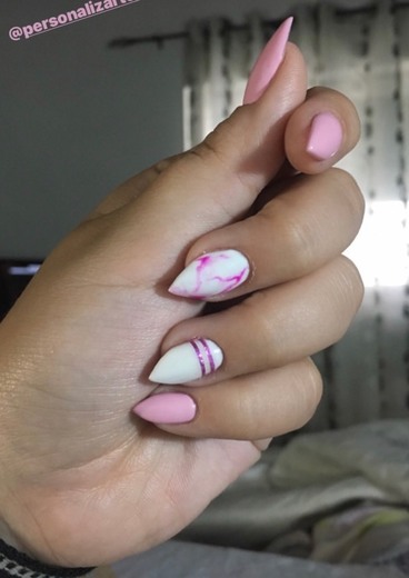 Pink nails