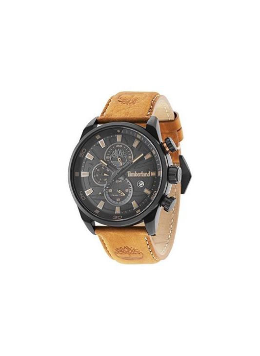 Moda Timberland Reloj Cronógrafo para Hombre de Cuarzo con Correa en Cuero TBL14816JLB.02