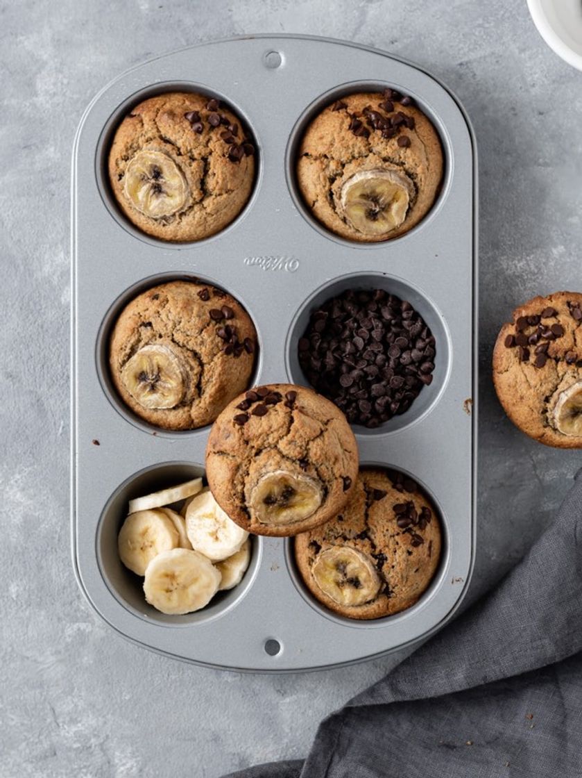 Fashion Muffins de Banana e Chocolate 🍫 