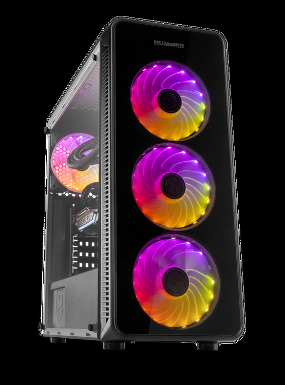 Gabinete ATX Hummer TGM RGB 