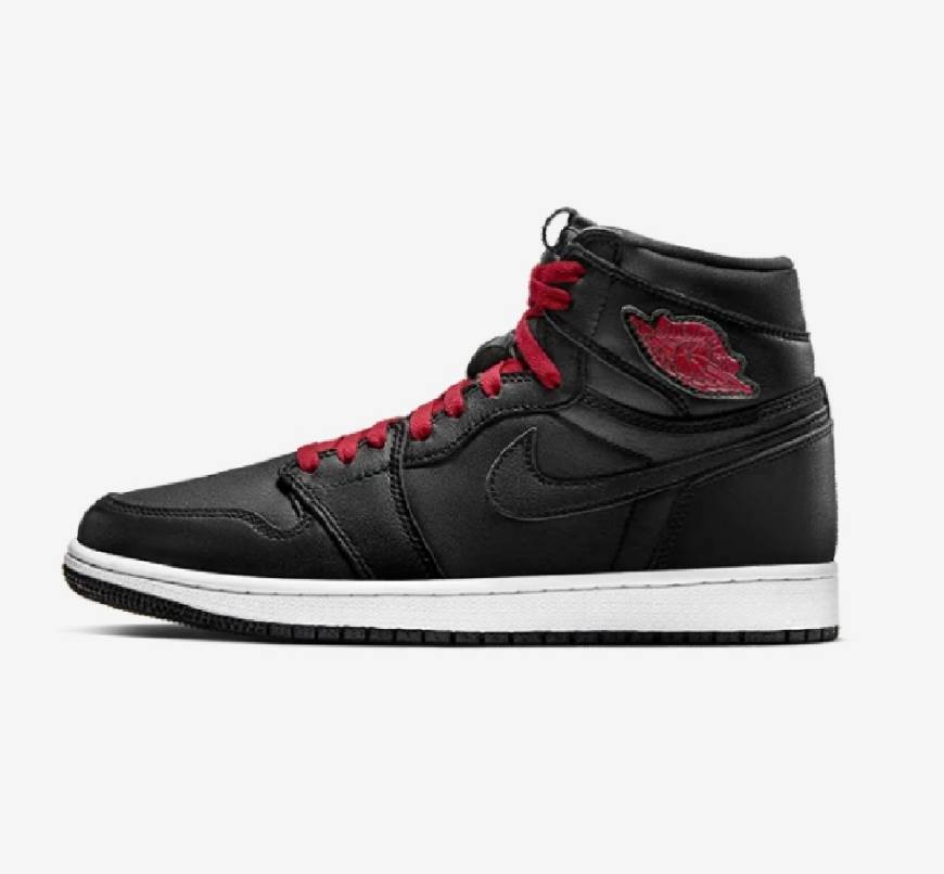 Moda Air Jordan 1 High Black/Gym Red 