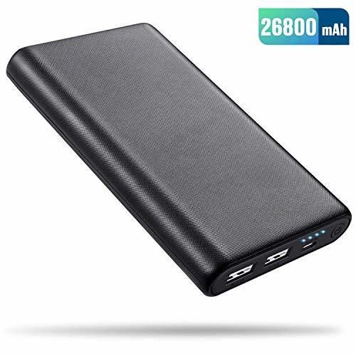 Power Bank 10000mAh Cargador Portátil con Gran Capacidad y Doble Salida USB