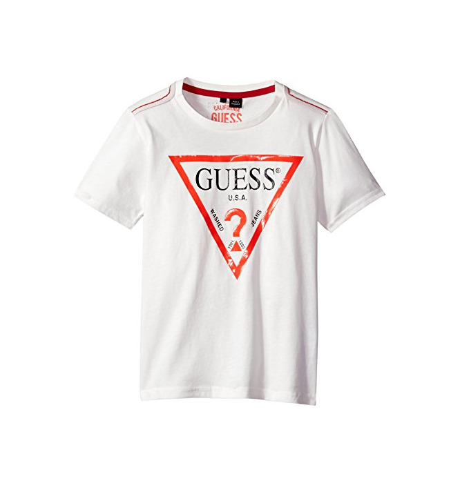 Moda Guess Ss_core, Camiseta para Niños, Blanco