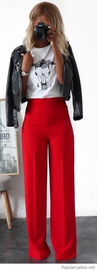 Social Red Night Out Pants