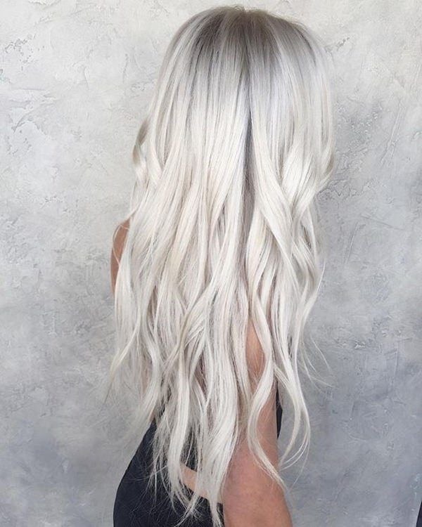 Social Platinum Blonde White Hair