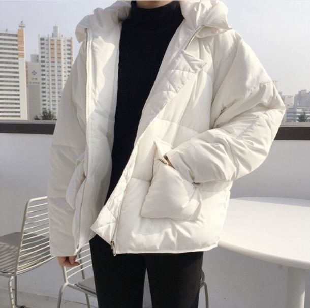 Social White Winter Jacket