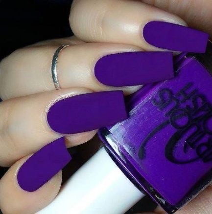 Social Purple Matte Nail Polish