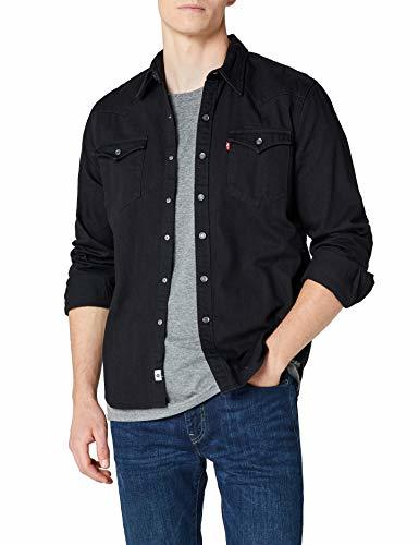 Fashion Levi's BARSTOW WESTERN, Camisa Hombre, Negro