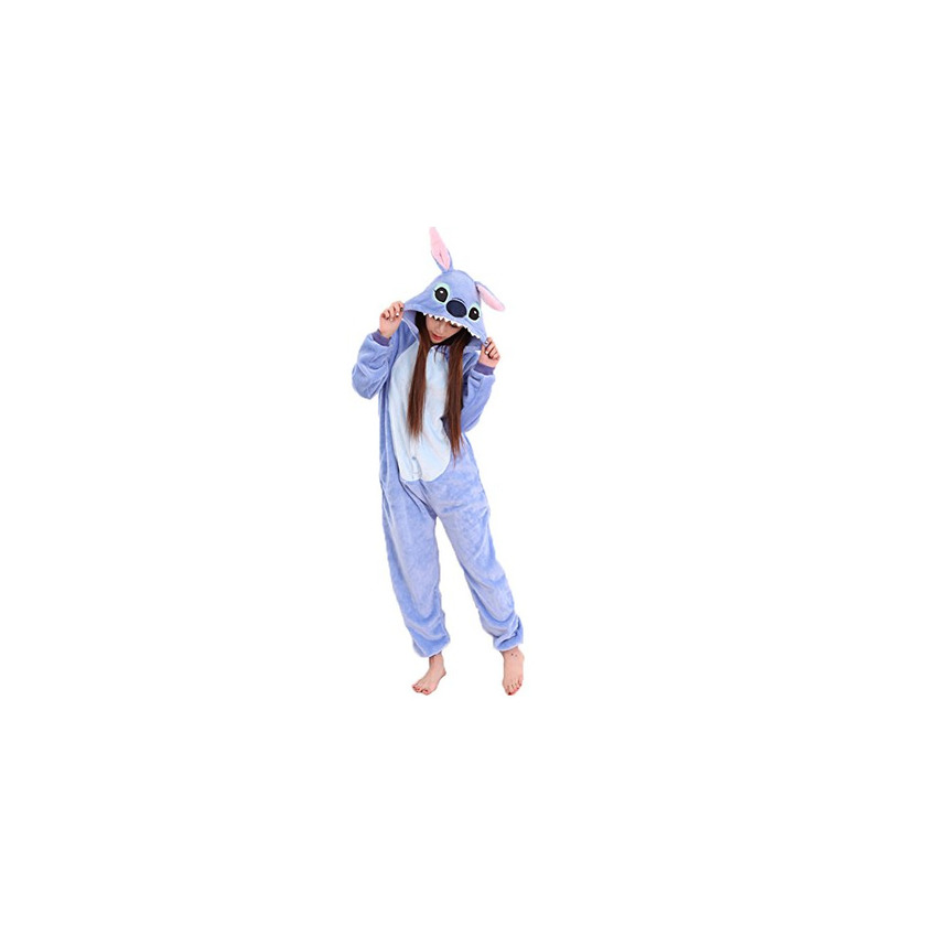 Social JunYito Pijama Pikachu Animale Disfraz Stitch Traje Niños Niña Adulto Mujer Invierno