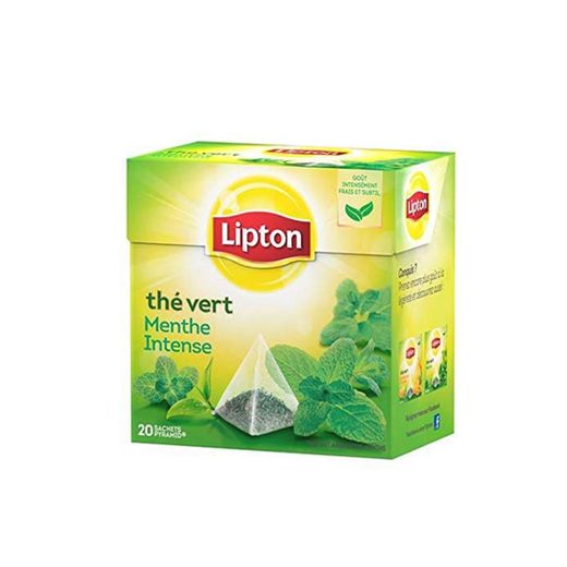 Infusión Lipton Green Tea Intense Mint 20 Sobres