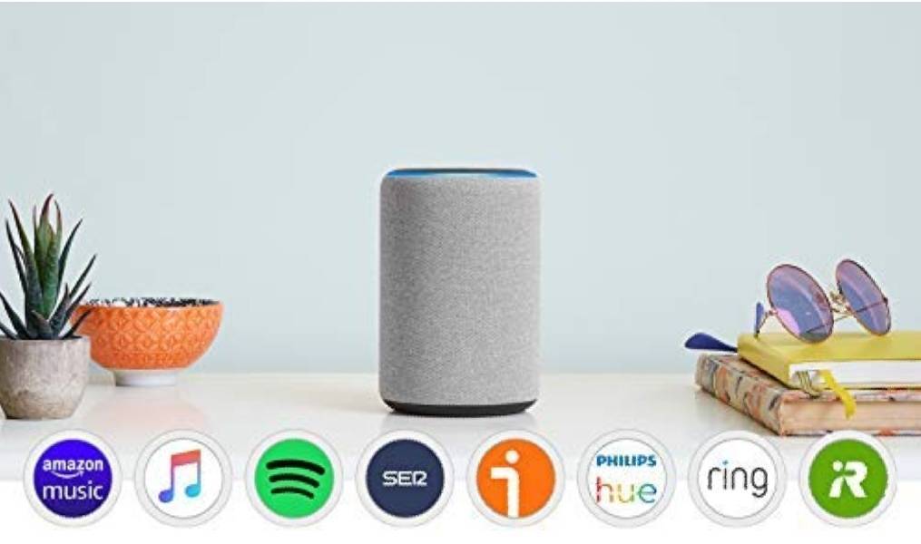 Fashion Nuevo Amazon Echo (3.ª generación) - Altavoz inteligente con