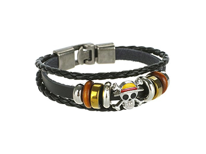 Social CoolChange Brazalete Doble con Jolly Roger de One Piece