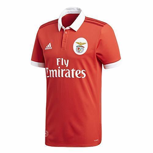 Social adidas SLB H JSY Camiseta 1ª Equipación Benfica 2017-2018, Hombre, Rojo