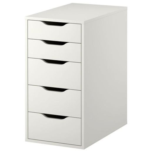 ALEX Bloco de gavetas, branco, 36x70 cm - IKEA